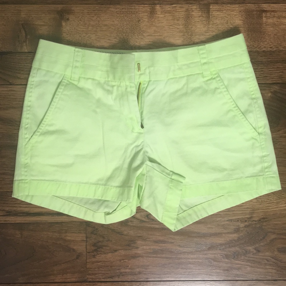 J. Crew Women’s Neon Green Chino Shorts